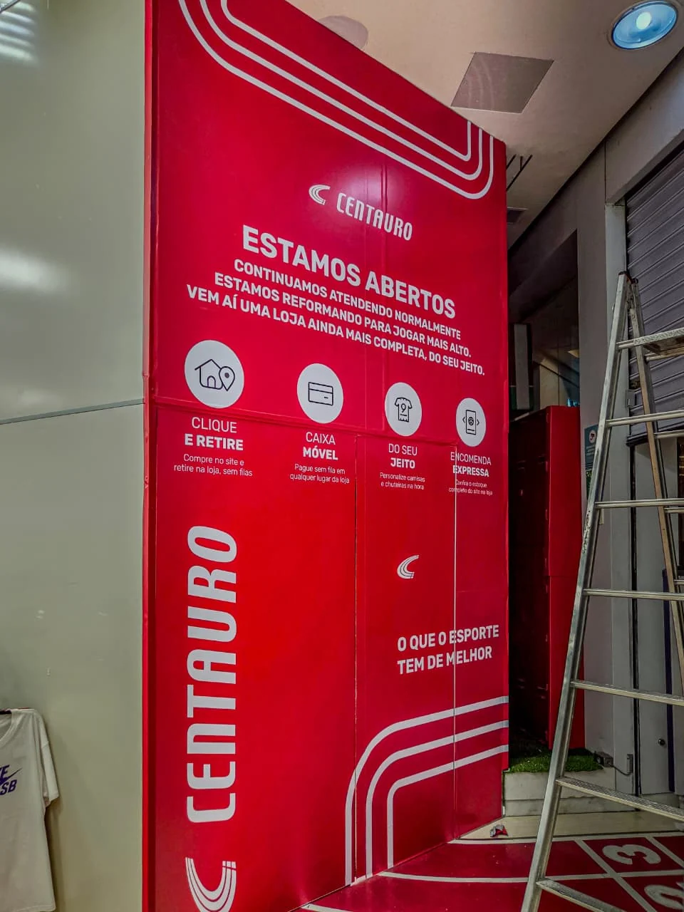 Comunicação de grande formato da Centauro